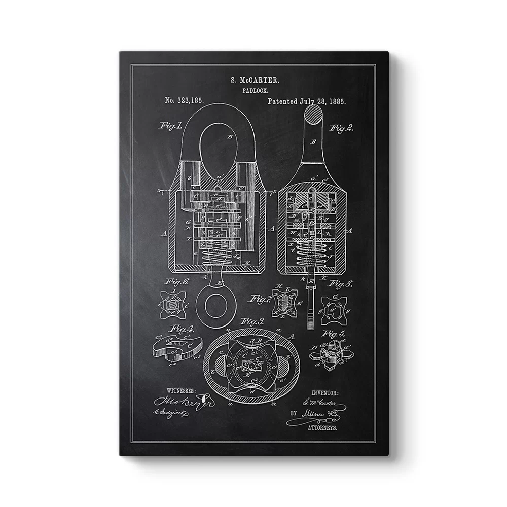 Asma Kilit Patent Tablosu - Model 2